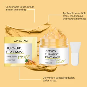 Masque argile curcuma Jaysuing pour un nettoyage en profondeur et apaiser la peau.