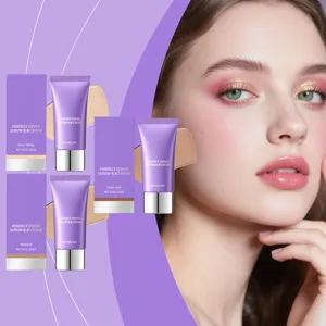 Hydrating serum BB cream, lightweight natural coverage, moisturizing flawless finish makeup.