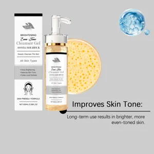 HANCHOBIT brightening cleanser gel details, deep cleansing for all skin types, 100ml.