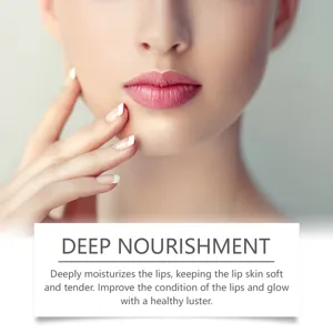 Detailansicht des feuchtigkeitsspendenden Lippenbalsams, zarte Lippenpflege für glänzenden.