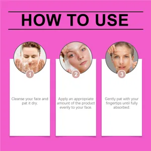 Detalle de la guía de uso paso a paso para la limpieza facial y aplicación de mascarilla.
