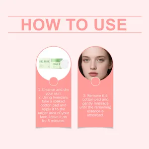 Gedetailleerde gebruiksinstructiegraphic voor gezichtstonerpads, stap-voor-stap handleiding.
