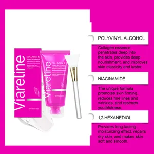 Mascarilla facial peel-off de colágeno y niacinamida VIARELINE, vista detallada 75g.