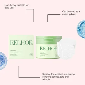EELHOE hydraterende toner pads in detail, centella extract voor milde dagelijkse gezichtsverzorging.