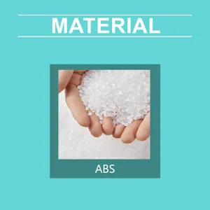 Vue détaillée du matériau en plastique ABS de haute qualité utilisé dans cet appareil de soins du visage.