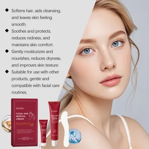 Coffret de crème dépilatoire pour le visage EELHOE pour un soin du visage doux et lisse.