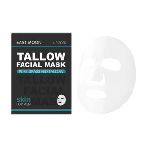 EAST MOON Ανδρική Μάσκα Προσώπου Tallow 4 Τεμάχια Ενυδατική Περιποίηση
