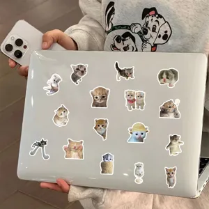 70pcs cute cat stickers for phone case laptop water bottle aesthetic kitten vinyl waterproof decals