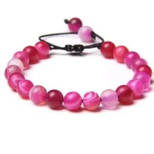 Bracelet de Perles en Cristal de Pierre Naturelle Yoga Prière Mala Énergie de Guérison Bijoux de Perles Accessoires de Mode Pour Femmes Hommes
