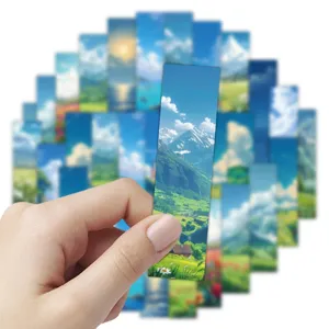 Studio Ghibli Anime Landschaft Lesezeichen heilender Himmel kreatives Geschenk fuer Leser.