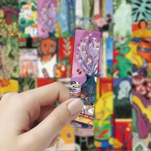 Matisse art bookmark set, 24 unique vintage oil painting designs for books, elegant reading marker.