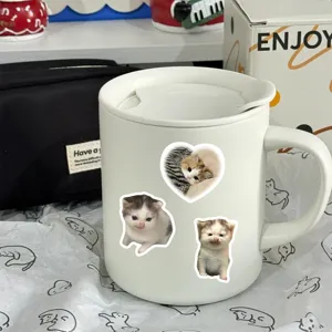 Cute cat kitten stickers for journal phone case ipad and water cup decoration 70pcs