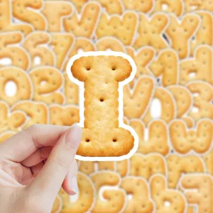 Creative Korean style biscuit letter sticker journal material decal for DIY craft decorating.