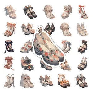 Adesivi per scarpe con tacco alto da principessa Lolita simpatico pacchetto decorativo