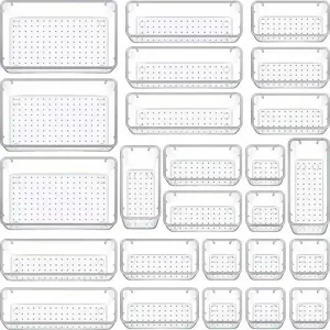 Transparentes Kunststoff Desktop Schubladen Aufbewahrungsbox Set fur Bad Bueche Kueche.