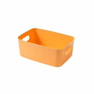 Plastik Schreibtisch Aufbewahrungskorb gelb mittlere Groesse Organizer Box fuer zu Hause