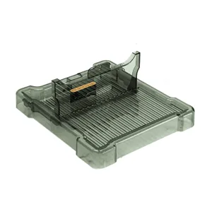 Support pliable pour couvercle de casserole et spatule de cuisine, organisateur gris foncé.