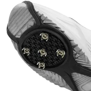 Rutschfeste Eisdornen Schneegriffe für Schuhe mit Metallspitzen, ideal zum Winter Wandern.