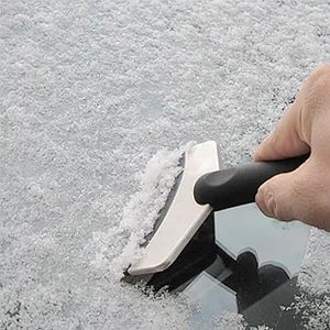 Car Ice Scraper Snow Shovel Stainless Steel Windshield Defroster Snow Removal Tool For Auto Winter Window Cleaning