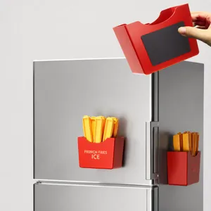 Patat IJsblokjesvorm Set Draagbare Plastic IJsvorm Met Magnetische Opslagdoos Keuken Bar Drinken Maken Gereedschap
