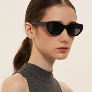 Retro Cat Eye Sunglasses For Women European American Style Colorful Lens UV400 Protection Vintage Fashion Sun Glasses Traveling Outdoor Eyewear