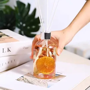 Preserved Flower Floating Flower Reed Diffuser Bottle Long Lasting Home Fragrance Air Freshener For Bedroom Hotel