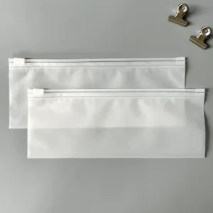 Sacchetti con zip in plastica PE opaca trasparente 8x28cm imballaggio impermeabile