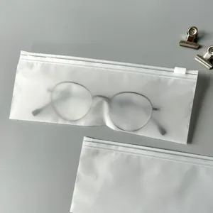 Borsa portaoggetti con zip satinata impermeabile antipolvere per organizzazione