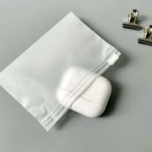 Frosted zip-lock bag thickened translucent portable dustproof storage bag for travel sundries.