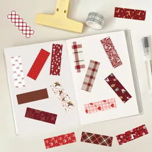 Christmas sealing stickers decorative washi tape for DIY journal notebook scrapbooking material