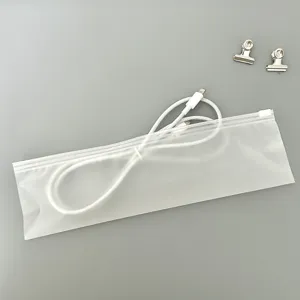 Frosted PE plastic zipper bag long strip waterproof dustproof storage packaging bag