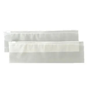Frosted PE plastic zipper bags, 8x28cm long strip packaging bags, dustproof and waterproof.