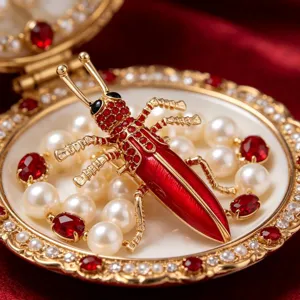 Vintage Hofstijl Insect Brooch Strass Emaille Dier Revers Speld Pak Accessoires Voor Vrouwen