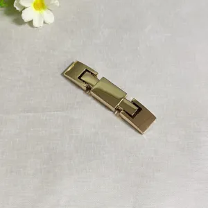 Gold Alloy Belt Buckle Replacement Metal Rectangle Adjustable Strap Buckle Fashion Women Waist Belt Accessory