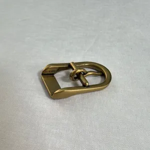 Bronze metal pin buckle semi-circular bag hardware accessory 19mm inner diameter