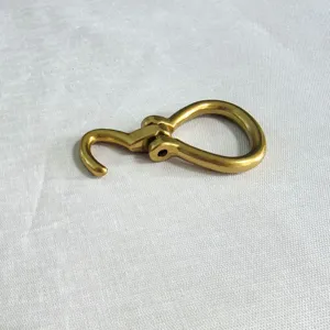 Hebilla de Marinero de Aleación de Zinc Retro Gancho DIY Bolso Herrajes Dorados Cierre de Resorte Anillo O Gancho de Presión Accesorio de Manualidades