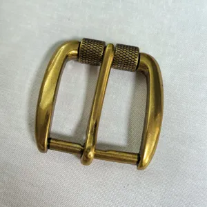 Vintage Mens Zinc Alloy Roller Pin Belt Buckle Casual Solid Color Replacement Metal Buckle Clothing Accessory