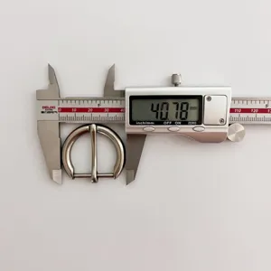 Zinc alloy metal D-ring buckle replacement accessory for women leather belt and bag making.