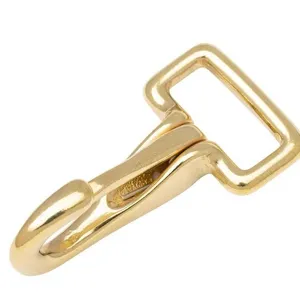 Zinklegering vierkante karabijnhaak voor tassen, portemonnees en duurzame sleutelhangers.