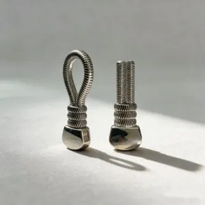 Zilveren legering gedraaide kabel ontwerp DIY kleding riem decoratieve gesp accessoire