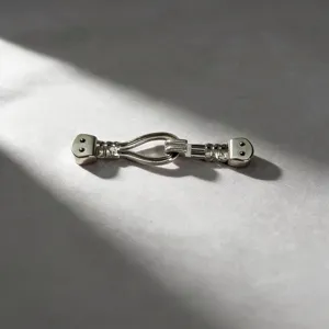 Metalen legering verbindingsgesp voor kledingdecoratie DIY riem accessoire zilver.