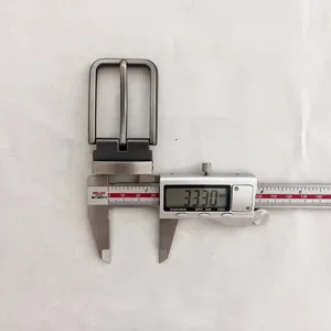 Men business belt buckle replacement part, zinc alloy pin buckle 3.3cm size design.
