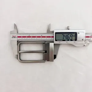 Men's business belt buckle zinc alloy pin buckle accessory detail measurement 74.69mm
