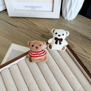 Accessoires ours en peluche mignons pour pinces à cheveux et déco de vêtements