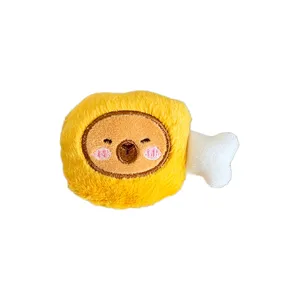 Schattige Capybara pluche broodvormige hanger voor rugzakken en creatieve tasdecoratie