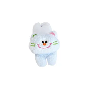 Cute light blue plush cartoon cat hair clip for hair styling and fringe control