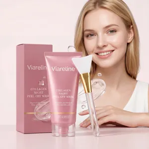 VIARELINE Masque Peel-Off Nuit au Collagène 75g nettoyage doux hydratant visage lisse