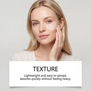 Gentle moisturizing facial essence cream, lightweight texture, fast absorbing daily skin care.