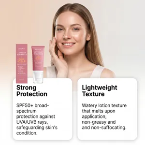 EELHOE Centella Crème Solaire SPF 50+ légère hydratante pour visage et protection extérieure
