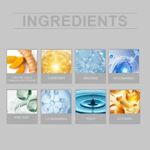Detalle ingredientes activos cosméticos para el cuidado de la piel con extractos y fórmulas hidratantes.
